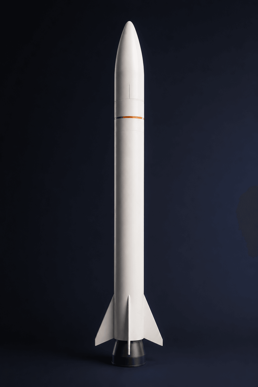 Full exterior CG of Nicolaus 1, with its white body and fine copper accent ring.